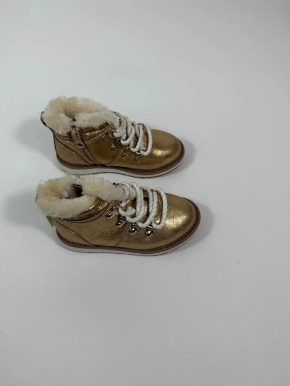 Cat & Jack Toddler Girls Reed Zipper Slip-On Lace Up Combat Winter Boots Sz 8